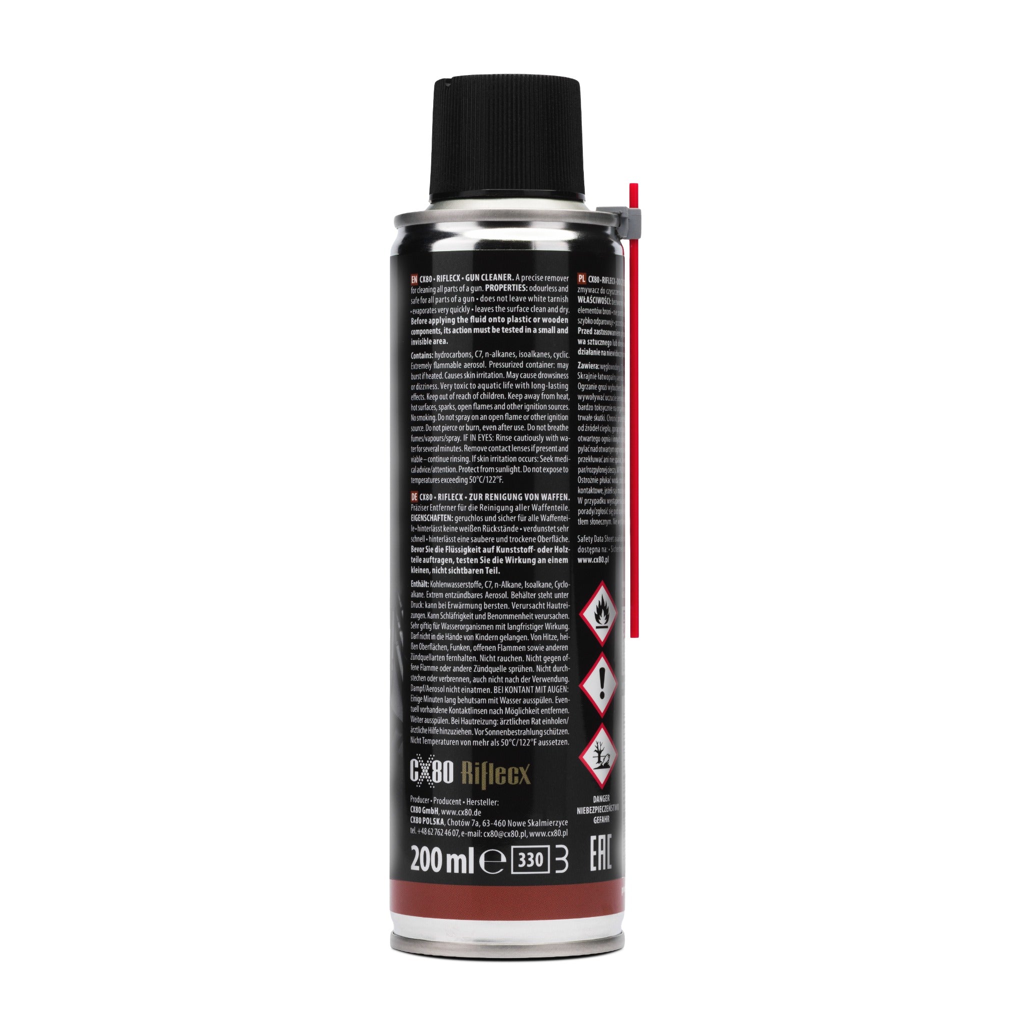 GUN CLEANER 200 ML back